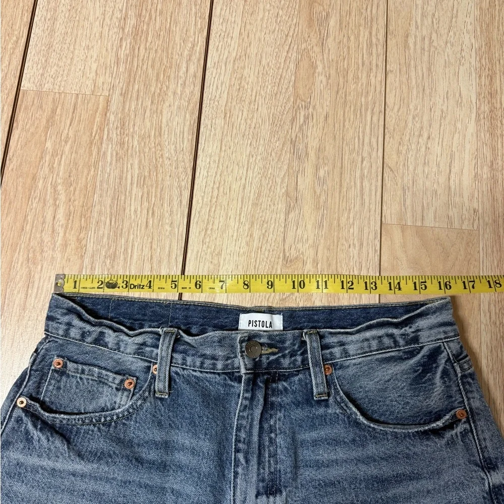 Pistola High Rise Raw Hem Denim Shorts - Picture 3 of 6